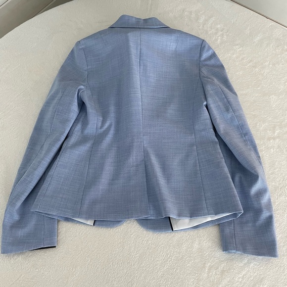 Banana Republic Factory Size 4 Baby Blue Washable Blazer NWT - Picture 11 of 17